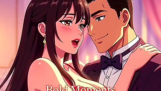 Wedding night bride secretly fucks groomsmen while groom waits