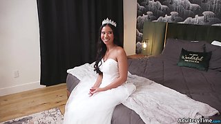 Dad Bangs Interracial Bride Ameena Green
