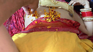 Latest Desi couple indian newly married Wife On bedroom Clear hindi audio