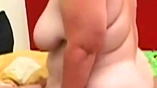 Fat blonde slut likes hard sex