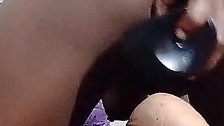 Alexa - Ebony Princess Pleasures Herself in Wild Doggy