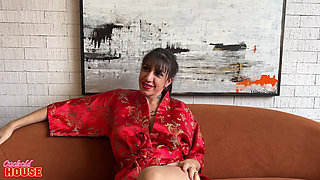 Unfaithful Bride with a Giant Clitoris in a Very Naughty Threesome