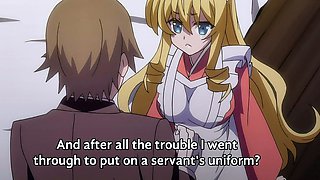 Blonde maid serves creamy morning ride in vintage uniform