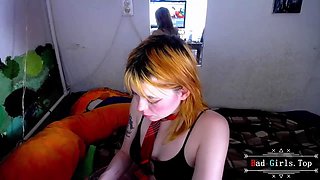Booty and busty slim hot cute blonde teen cam solo