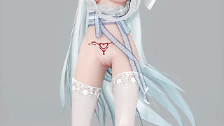 [mmd] Yanhe Qianzhan Erotic Ancient Style Hanfu Big Tits Shake the Pussy to Reveal the Succubus Pattern