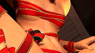 Aerith Xmas Gift: Blowjob & Missionary - Final Fantasy 7 3D Animation