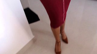 Sexy huge ass latina amateur rides fetish dudes cock