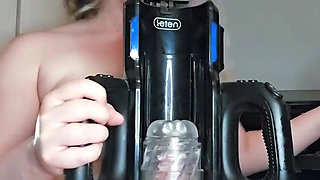 My Auto-stroker Machine Milked My Girlcock Dry