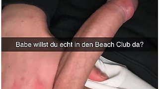 My Girlfriend Cheats In Public Beach Shower! Snapchat Cuckold German