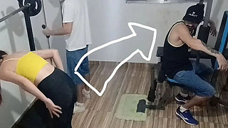 Gym Cheating Wife Gets Banged By Neighbor Next Door - Cuckold Husband Watches
