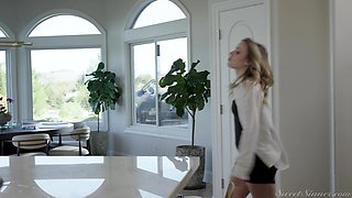 Blonde Bombshell Anna Claire Clouds in Fiery Passion