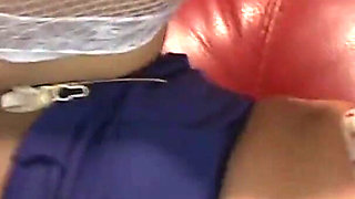 Slammed on a red couch she gets wet with pleasure