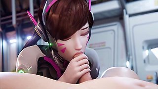 Dva Dropship Animation With Gamer Girl