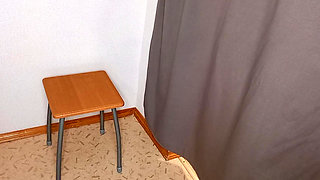 Masturbating my dick in the fitting room