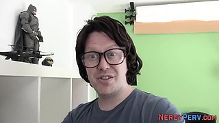 European slut sucking nerd from Leeds