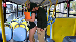 Student Humped and Fucked Inside the Bus in Bus!