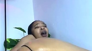 Blonde nymph masturbating clit and cunt with big toys