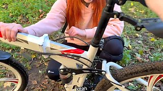 Deylamoons Russian Big Ass Bicycle Tease Turns Into Creampie
