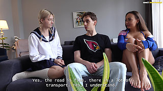 Just Don't Say Anything to Stepdad! My Stepdaughter's New Boyfriend Has Anal Sex with Her and Her Stepmom!