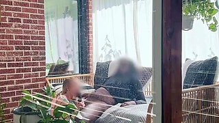 Busty blond cuckold white milf was fucking that bbc like