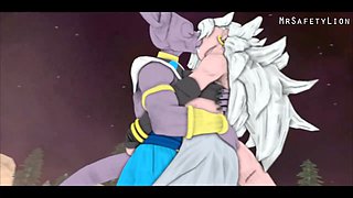 Archived - Beerus and Android twenty one in an animated encounter