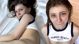 Amateur Teen Neighbor Gets Rough Doggystyle & Missionary - Petite Pussy Stretched by Big Cock