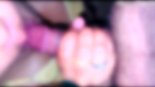 He ejaculated his load from his cock all over her face.