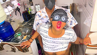 Angry Desi Maid Gets Fucked Hard by Boss in Kitchen Intense Kitchen Sex