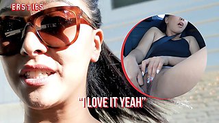 Jin Public Car Masturbation Risky Clit Rub Ersties