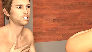Project Hot Wife: Married Wife Got Stuck in Elevator with Colleague and Let Him Jerk His Cock on Her S3 Episode 11