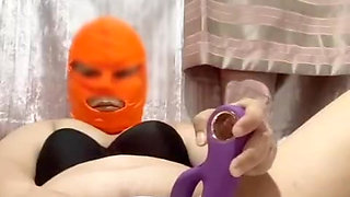 Wife watching my video, while she does solo