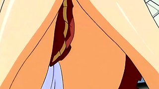 Hot blonde anime teen getting rammed