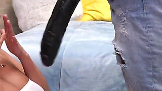 Too Big to Fit Is an Understatement - Big Natural Tits Bounce While Her Pussy Gets Ripped Apart by the Biggest BBC in the World