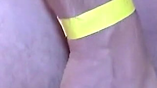 Blonde Babe Stretched Wide by Massive Fist in Group Fun