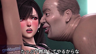 Tifa Wants the Ugly Man - Excessive Cum Dripping - AI GENERATED