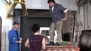 Outdoor on the Car These Two Mature Fuckers Bring Each Other to Orgasm