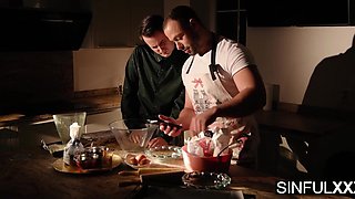 Four Old Friends Reunite – Turns into Wild Group Fuck at Country House