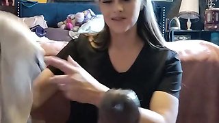 Nurse In Scrubs Giving Slow Stroking Handjob To Bbc Patient