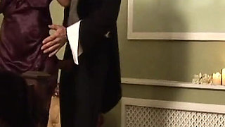 My Naughty Butler Scene 3: Big Ass and Busty Black MILF Claudia Price Enjoys Her Butler's Cumshot