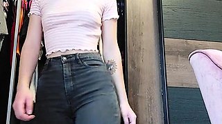 Blonde Teen BDSM Shower and Outfit Solo Webcam Show