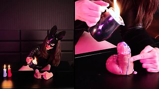 Amateur brunette toys and fucks