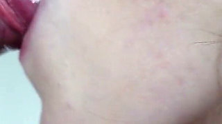 Foreskin Fetish and Closeup Blowjob with Cum in Mouth
