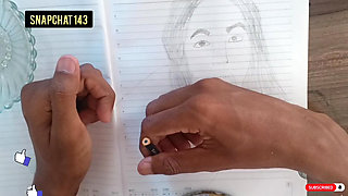 Outdoor Bengali Bhabhi is being watched from behind by a man with dirty eyes
