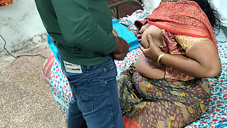 Mathvan, Who Lives in the Same House, Saw the House Owner’s Wife Wearing Panties and Wants to Taste Her