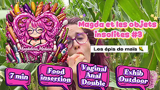 MAGDA AND THE UNUSUAL OBJECTS - Episode 3 - ANAL - EXTERIOR - FOOD INSERTION - DOUBLE - VAGINAL