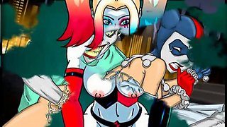 Joker and Harley Quinn hentai parody