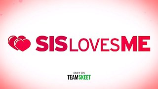 Sislovesme - inviting sister Nina Skye sucks nerdy stepbro's cock to make him do her homework