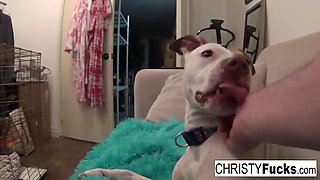 Busty hotties Christy and Kirsten fuck each other silly