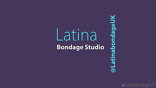 Latina Tied Tight and Gagged with Huge Ballgag!