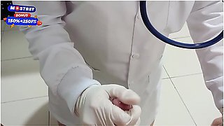 Doctor Examines My Cock And Takes Out My Milk